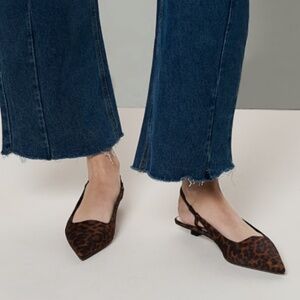 Franco Sarto Palmira Slingback Leopard Print Fabric (WIDE)